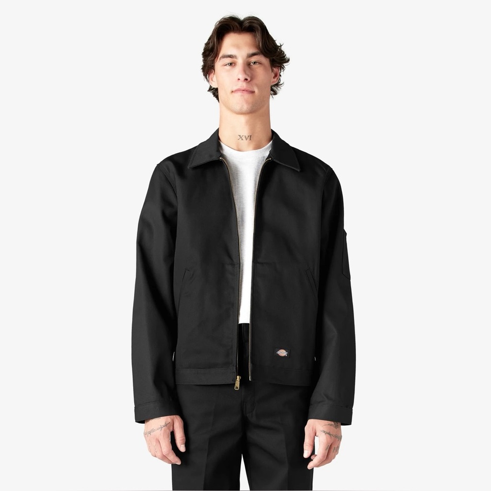 Dickies Unlined Eisenhower "Gas Chore" Jacket Black Size Large NEW